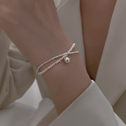 srrmhyn韩版满天星珍珠手链女复古时尚双层气质优雅手环创