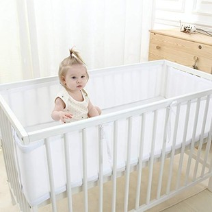 婴儿床围夏季防撞床围套件网眼，透气儿童宝宝床帏通用防撞北欧ins