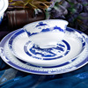 景德镇中式青花瓷碗套装餐具高档宫廷骨瓷定制收藏陶瓷56头