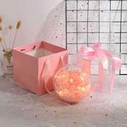 风喜马卡盒(马卡盒)透明球水晶球，少女心礼物盒，口红球形礼盒空盒盒包装