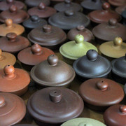 宜兴市紫砂茶壶配件泡茶壶盖子，半手工配盖紫砂，杯盖中式小茶壶盖
