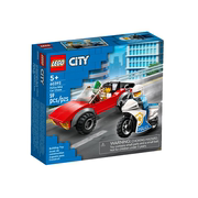 lego乐高city系列60392警用，摩托车大追击男生儿童拼装积木玩具