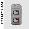 eyekey 卡通折叠HelloKitty适用苹果15promax手机壳iphone1312翻盖支架14女14promax创意电镀15pro手机套