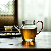 班意高硼硅耐热玻璃茶具，带把公道杯加厚玻璃断水好茶海分茶器