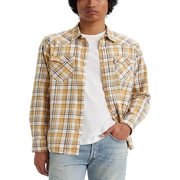 Levi's/李维斯男士长袖衬衫标准版型西部格子衫格纹印花男装2038