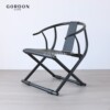 新中式实木圈椅现代简约折叠书桌椅太师主人茶椅子休闲设计师交椅