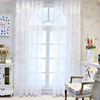 欧式现代窗纱白色蕾丝窗帘纱帘，布料卧室客厅，飘窗阳台蕾丝布料