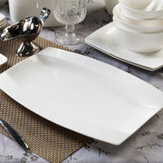 红牡丹纯白骨瓷餐具套装陶瓷碗具碗碟，盘子整套家用碗筷套装乔迁瓷