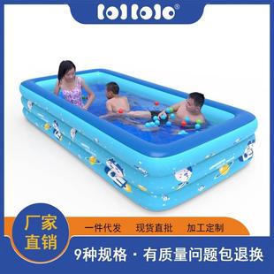 儿童充气游泳池家用大型婴儿，宝宝洗澡桶折叠成人，超大小孩水池加厚