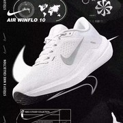 耐克气垫男鞋WINFLO10白色跑步鞋秋季运动鞋DV4022