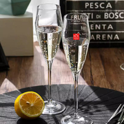 意大利rcr水晶杯进口玻璃香槟杯，气泡酒杯家用高脚子(高脚子)甜酒鸡尾酒杯