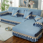 欧式意大利绒沙发垫可机洗四季通用防滑垫，套全包枕套防猫爪可