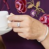 足银戒指女小众设计银饰，素圈戒指满天星指环，母亲节送妈妈礼物首饰