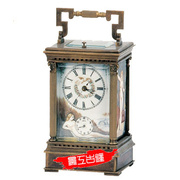 钟表 座钟 台钟 欧式 机械 古典 法国 双盘皮套钟