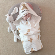 新生婴儿包单纯棉春夏薄款包巾，抱被初生儿，春秋季裹布宝宝包被用品