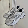 NB530白银灰银月光米女鞋复古老爹鞋男鞋休闲网面透气跑步运动鞋