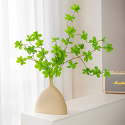 仿真绿植日本吊钟植物，仿真花客厅家居，桌面装饰品素胚陶瓷花瓶摆件