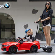宝马儿童电动车四轮汽，车带遥控宝宝玩具，汽车可坐大人双人亲子童车