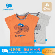 3件99元丽婴房男童宝宝，纯棉短袖t恤儿童，小童卡通短袖t