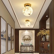 新中式过道吸顶灯现代简约阳台衣帽间入户玄关走廊门厅中国风