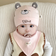 宝宝帽子冬款保暖婴儿，帽秋冬款新生儿可爱超萌护耳初生儿套头帽