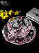 都弗莱文茨玫瑰果盘水果盘，时尚创意玻璃，欧式果盆糖果盘