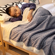 A类豆豆毯子儿童毛毯加厚冬季小被子幼儿园午睡宝宝婴儿珊瑚绒