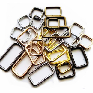 金属方扣包包配件包带连接扣口字型合金扣调节扣古铜色背带扣