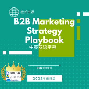 B2B Marketing Strategy Playbook- B2B营销教程中英文字幕
