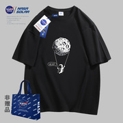 NASA SOLAR夏季潮牌印花休闲情侣短袖时尚百搭运动T恤