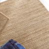高档印度手工编织黄麻地毯原色，北欧乡村田园家用茶几民宿露台几何