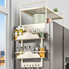 冰箱置物架侧面收纳神器，厨房用品大全家用侧壁，保鲜膜多层挂架子