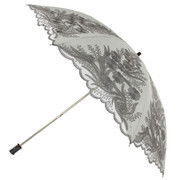 缀美洋伞二折双层古典刺绣，防晒太阳伞黑胶，防紫外线遮阳伞37112