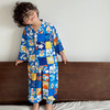 夏季韩版儿童睡衣薄款宝宝空调，房居家服男童，奥特曼棉绸卡通套装