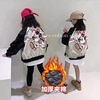 女童棉衣外套2022棒球服夹棉款洋气，韩版中大童拼色夹克上衣潮