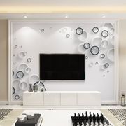 欧式电视背景墙壁纸3d立体无纺布，墙纸简约现代客厅，无缝墙布壁画