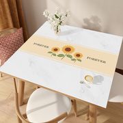 小清新桌布正方形防水防油pvc免洗可擦耐脏简约餐桌垫隔热茶几垫