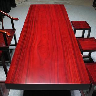 非洲花梨木茶桌茶台巴花红花梨大板茶板实木原木，红木办公桌1米82