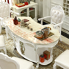 欧式茶台桌椅组合家用实木茶具茶道整装小茶台功夫茶桌白色小户型