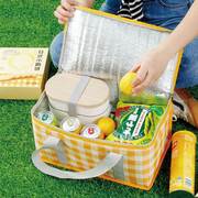 饭盒手提袋大容量袋便携铝箔袋加厚牛津布便当袋户外折叠野餐包