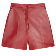 maxmara女士红色皮革，短裤lacuna002
