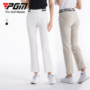 PGM高尔夫服装女装裤子短袖微喇叭开叉长裤运动套装夏季T恤POLO衫