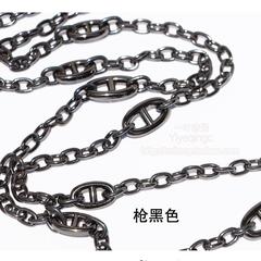 猪鼻子链浅金色银色包挂金属链条包带配件 单肩斜挎手机小包