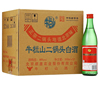 北京牛栏山二锅头绿牛46/56度牛二清香型纯粮白酒500ml整箱12瓶装