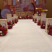 婚庆宫灯新中式路引方柱道具，婚礼t台舞台，现场场景装饰布置摆件