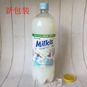 韩国进口乐天，牛奶苏打水家庭装碳酸，饮料汽水1.5l