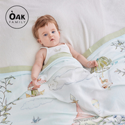 oakfamily婴儿纱布盖，毯夏季竹纤维薄款空调被新生儿，宝宝儿童被子