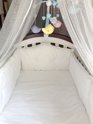 香港五星级酒店婴儿床上用品十件套，纯棉新生儿床品床围机洗
