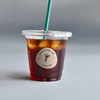 pet一次性咖啡杯带盖加厚透明塑料冷饮杯奶茶杯果汁饮料杯子定制
