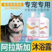 阿拉斯加专用狗狗洗澡沐浴露，止痒除臭持久留香大小型犬浴液洗发水